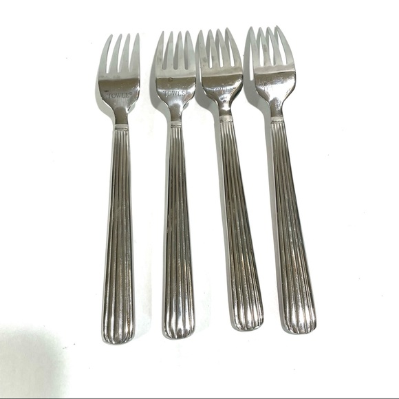 Towle Silver Stainless Dinner Forks set of 4 - Picture 5 of 7